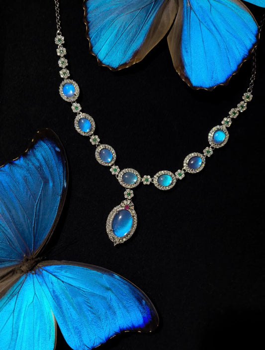 EIRA Morpho Wing Galaxy Necklace